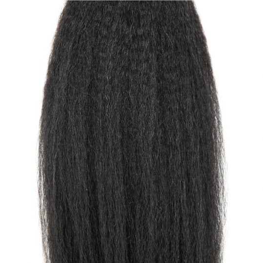Kinky Straight Brazilian Hair Alimice Hair Non-Remy Human Hair Weave Bundles Natural Color 10-26inch Coarse Yaki Hair Weaving