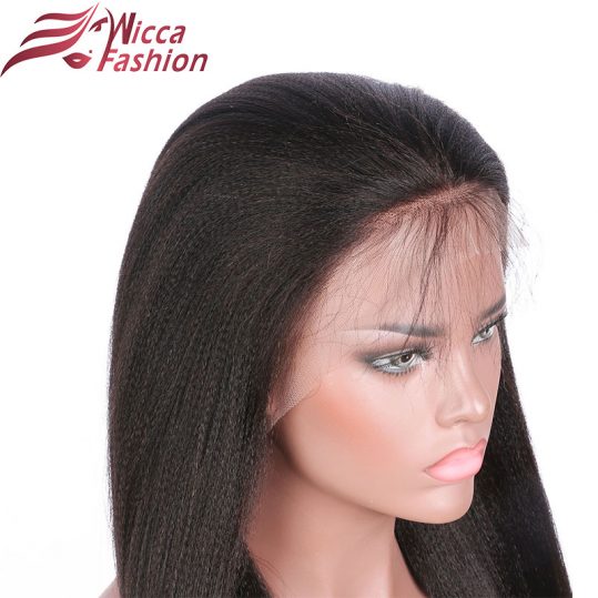 Dream Beauty Front Lace Human Hair Wigs With Baby Hair Glueless Lace Front Wig Brazilian non-remy Hair Yaki Straight Human Hair