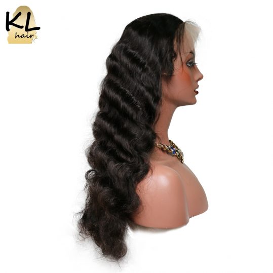 KL Hair Lace Front Human Hair Wigs Body Wave Natural Color Brazilian Remy Hair Lace Wigs For Black Women With Baby Hair