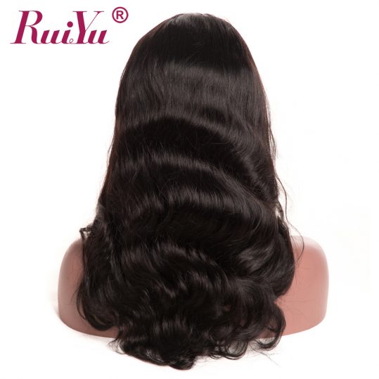 RUIYU Pre Plucked 360 Lace Frontal Wig Body Wave Human Hair Wigs For Black Women Brazilian Lace Wigs With Baby Hair Non Remy