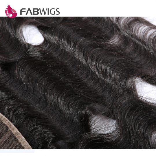 Fabwigs Pre Plucked 13x6 Lace Frontal Closure Bleached Knots Brazilian Body Wave Remy Human Hair Ear to Ear Frontal Freeshipping