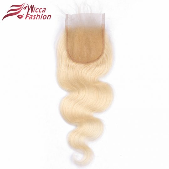 Dream Beauty Brazilian Body Wave 4x4 Lace Closure #613 Color 100% Remy Human Hair Full Blonde Closures With Baby Hair