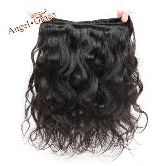 ANGEL GRACE HAIR Peruvian Body Wave Bundles Remy Hair Natural Color 10"-28" Inch Human Hair Weave Free Shipping