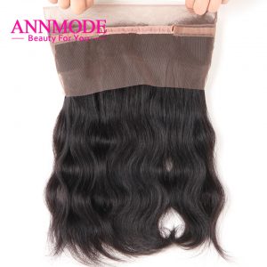 Annmode hair 360 Lace Frontal Closure Malaysian Body Wave Natural Hairline With Baby Hair Non-remy Human Hair 22.5*4*2