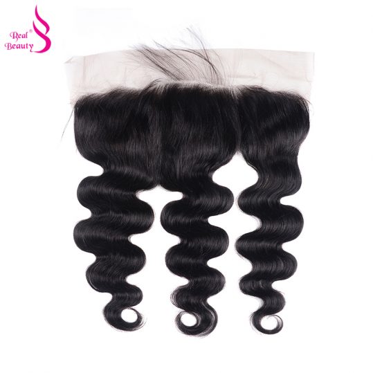 Real Beauty Ear To Ear Lace Frontal Closure Body Wave With Baby Hair Malaysian Lace Closure Remy Human Hair