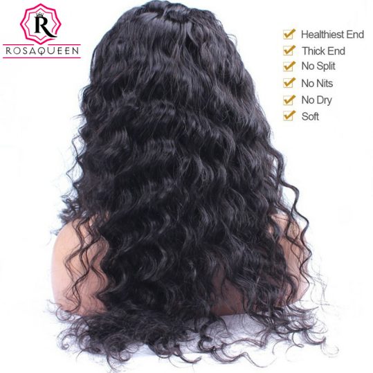 Rosa Queen Lace Front Human Hair Wigs For Black Women Brazilian Loose Wave Remy Hair 130% Density With Baby Hair