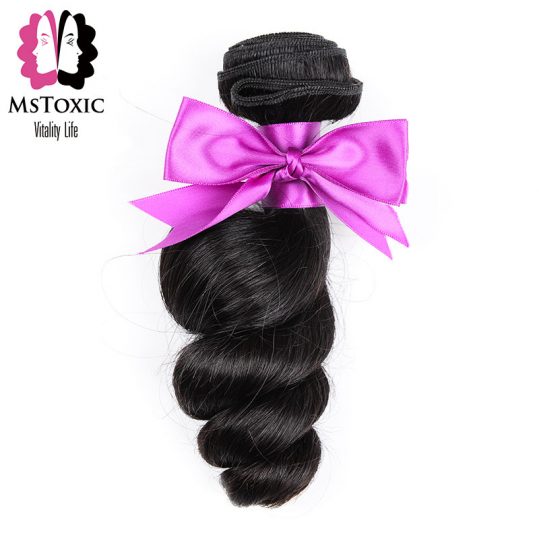 Mstoxic Brazilian Non Remy Loose Wave Hair Extensions 100% Human Hair Weave Bundles Hair Can Buy 3 Pieces 8-28inch Natural Color