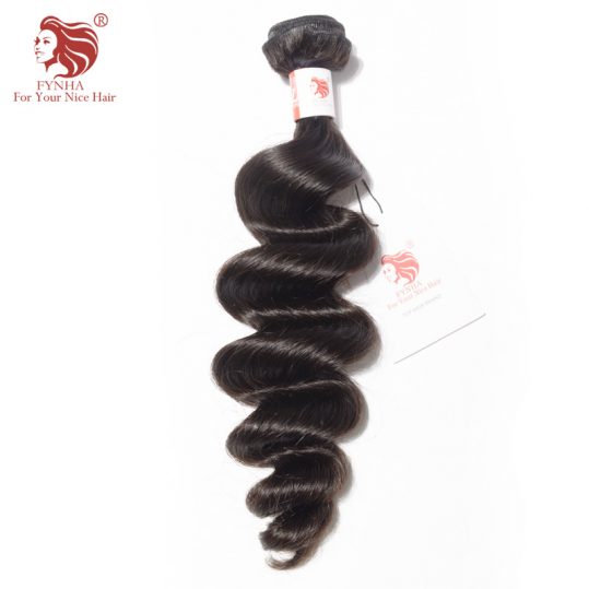 [FYNHA] Brazilian Loose Wave Remy Hair Natural Color 100% Human Hair Bundles 10-28 inch Free Shipping