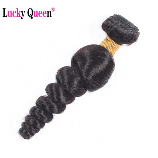 Brazilian Loose Wave Remy Hair Bundles 100% Human Hair Weaving Lucky Queen Hair Products Natural Color 8-28 Inch Free Shipping
