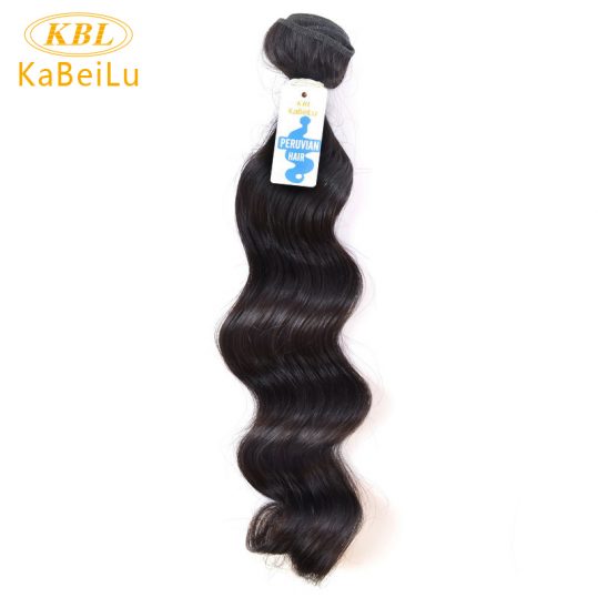 Kabeilu Peruvian Virgin Hair Loose Wave Nature Color KBL 100% Human Hair Bundles Machine Weft Hair Extensions Free Shipping