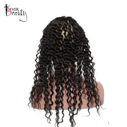 Ever Beauty Pre Plucked 360 Lace Frontal Closure Deep Wave 22.5"X4"X2" Brazilian Non-remy Hair