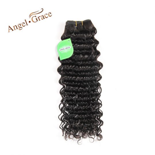 ANGEL GRACE HAIR Peruvian Remy Hair Deep Wave 100g/PC Natural Color 100% Human Hair Weave Free Shipping