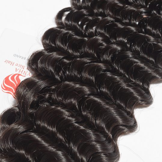 [FYNHA] Malaysian Deep Wave Remy Hair Natural Color 100% Human Hair Bundles 10-28 inch Free Shipping