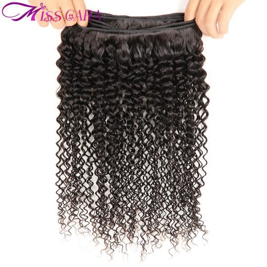 Miss Cara Deep Wave Malaysia Hair Weave Bundles 100% Human Hair Extensions Natural Black Color Non Remy Hair Weft Free Shipping