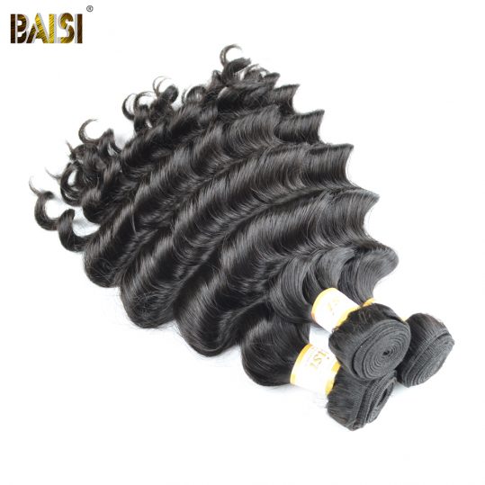 BAISI Brazilian Hair extension Natural Wave Remy hair weaving Nature Color 10-28inch Free shipping