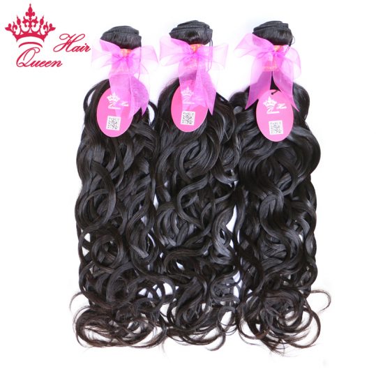 Queen Hair Products Brazilian Water Wave Remy Hair Natural Color 10" - 28" 1 Piece 100% Human Hair Weave Bundles