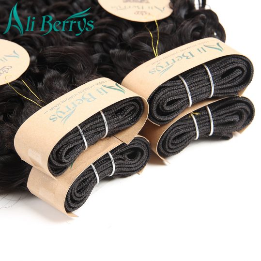 Ali Berrys Peruvian Hair Water Wave 100% Remy Human Hair Natural Color 8-28 Inche Peruvian Hair Extensions Can Buy 3 Or 4 Pieces