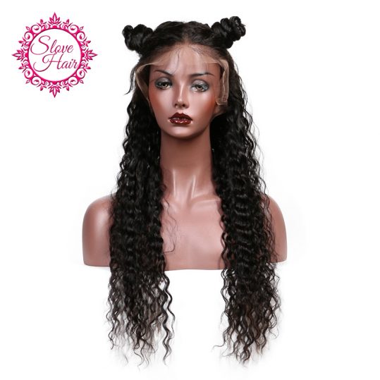 Slove Glueless 150% Density Loose Curly Lace Front Human Hair Wigs For Black Women Pre Plucked Brazilian Remy Hair Bleached Knot