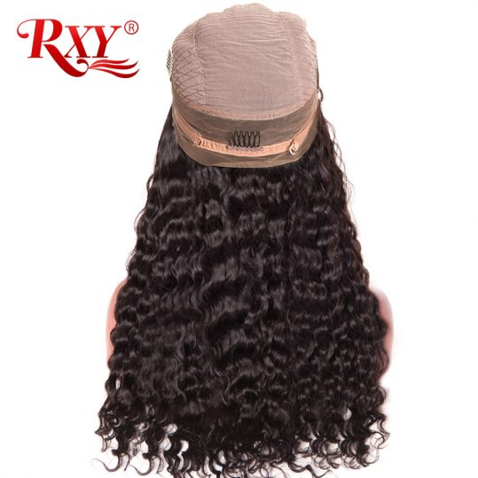 RXY 150% Density Pre Plucked 360 Lace Frontal Wig Brazilian Curly Lace Front Human Hair Wigs For Black Women Non Remy Lace Wigs