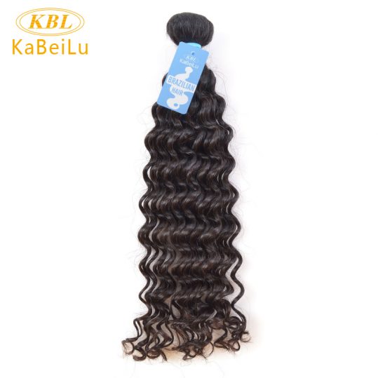 KBL Brazilian Virgin hair Curly weave human Hair Bundles Unprocessed 12"-30" Natural Color 1B Hair Extensions