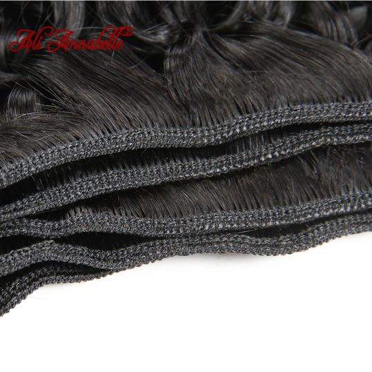 ALI ANNABELLE HAIR Brazilian Kinky Curly Hair 100% Human Hair Weave Bundles Natural Color Remy Hair Bundles Free Shipping
