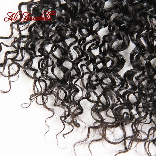 ALI ANNABELLE HAIR Brazilian Kinky Curly Hair 100% Human Hair Weave Bundles Natural Color Remy Hair Bundles Free Shipping