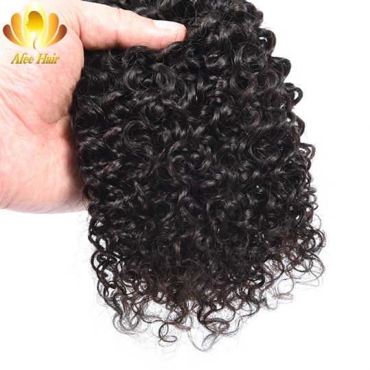 Ali Afee Kinky Curly Brazilian Remy Hair 100g/Pc 8-28inch 100% Human Hair Weave Bundles No Tangle No Shedding Express Shipping