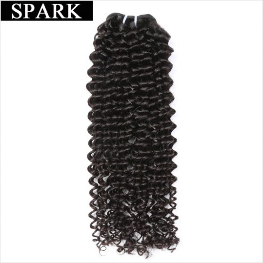 Spark Brazilian Kinky Curly Virgin Hair Extensions 1Piece/Lot Unprocessed 100% Human Hair Weave Bundles 8-32inch Free Shipping