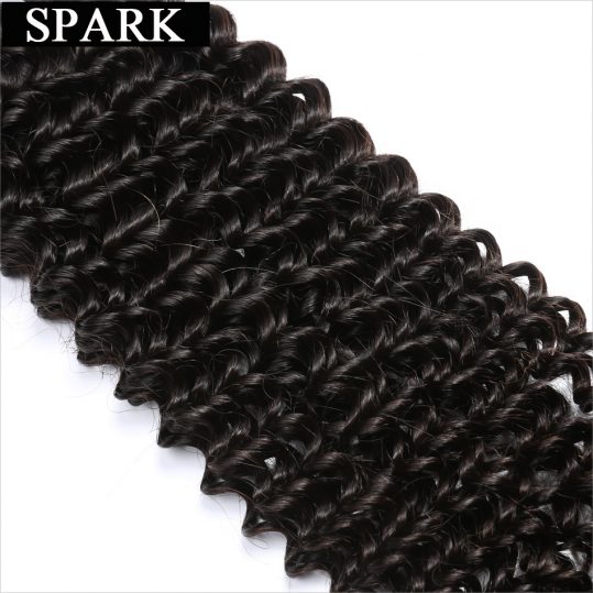 Spark Brazilian Kinky Curly Virgin Hair Extensions 1Piece/Lot Unprocessed 100% Human Hair Weave Bundles 8-32inch Free Shipping