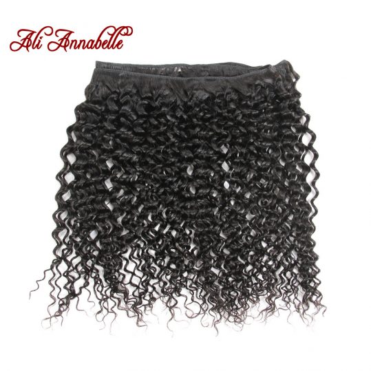 ALI ANNABELLE HAIR Malaysian Kinky Curly Hair Weave Bundles 100% Remy Human Hair Extensions 10"-28"inch Natural Color