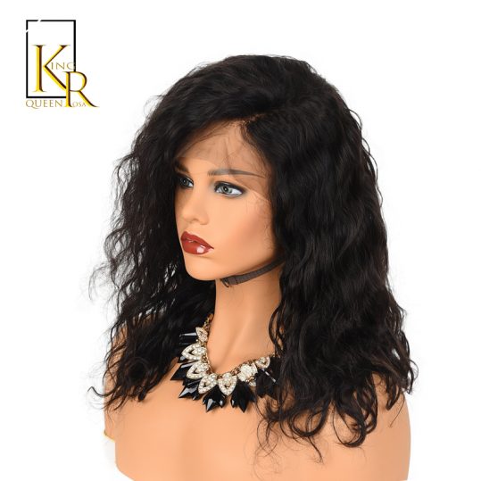 Lace Front Human Hair Bob Wigs For Black Women Pre Plucked With Baby Hair 130% Wavy Short Wigs Remy Brazilian King Rosa Queen