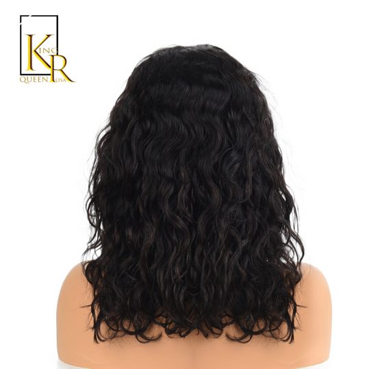 Lace Front Human Hair Bob Wigs For Black Women Pre Plucked With Baby Hair 130% Wavy Short Wigs Remy Brazilian King Rosa Queen