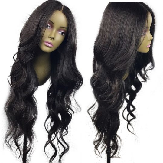 Luffy Wavy Pre Plucked Full Lace Human Hair Wigs Glueless With Baby Hair Bleached Knots Brazilian Non Remy Hair For Black Women