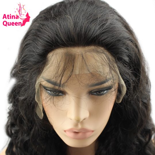 Atina Queen Wet And Wavy 180 Density Lace Front Human Hair Wigs With Baby Hair Pre Plucked Natural Hairline For Black Women Remy
