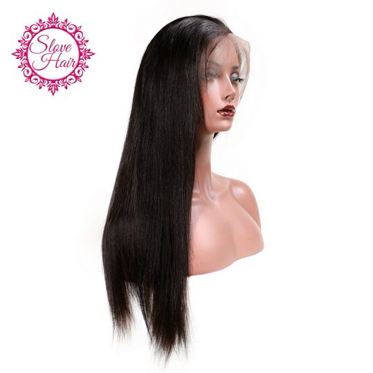 Slove Hair Straight Wig Full Lace Human Hair Wigs For Black Women Brazilian Human Remy Hair Natural Hairline With Baby Hair Wigs
