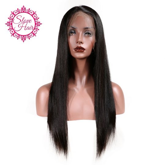 Slove Hair Straight Wig Full Lace Human Hair Wigs For Black Women Brazilian Human Remy Hair Natural Hairline With Baby Hair Wigs
