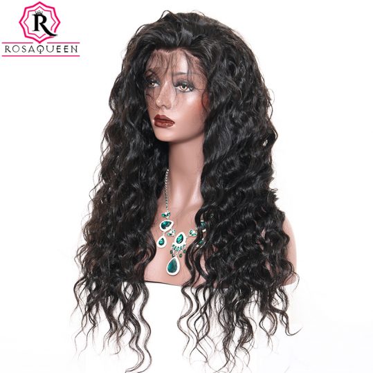 Rosa Queen Full Lace Human Hair Wigs For Black Women Loose Wave Brazilian Remy Hair Wig 180% Density Pre Plucked With Baby Hair