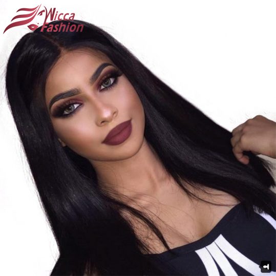 Dream Beauty 150 Density Full Lace Human Hair Wigs With Baby Hair Silky Straight Brazilian Remy Hair Wigs For Black Women
