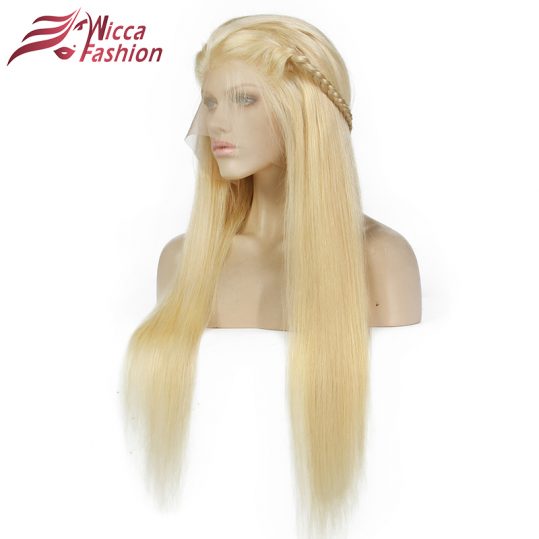 Dream Beauty Full Blonde 613# Color Brazilian Remy Human Hair Full Lace Wigs Density 130% Straight Hair Lace Wig With Baby Hair
