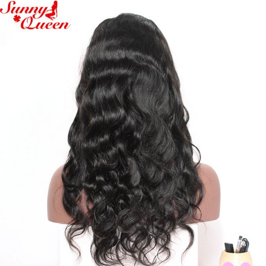 Full Lace Human Hair Wigs For Black Women Brazilian Body Wave Remy Hair Wig Pre Plucked With Baby Hair Sunny Queen