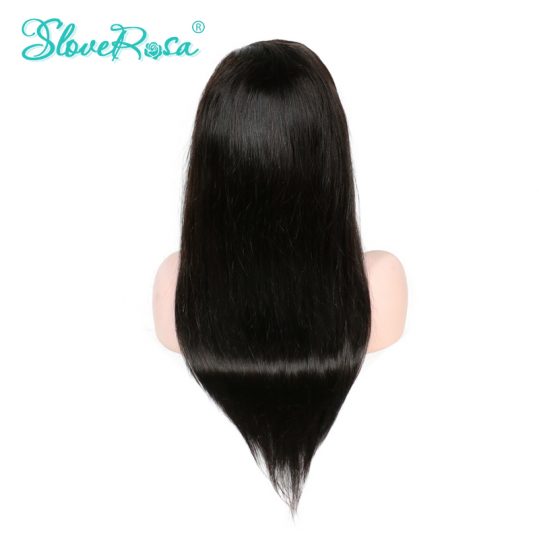 360 Lace Frontal Human Hair Wigs For Black Women 360 Wig 150% Pre Plucked With Baby Hair Slove Rosa Remy Brazilian Straight Hair
