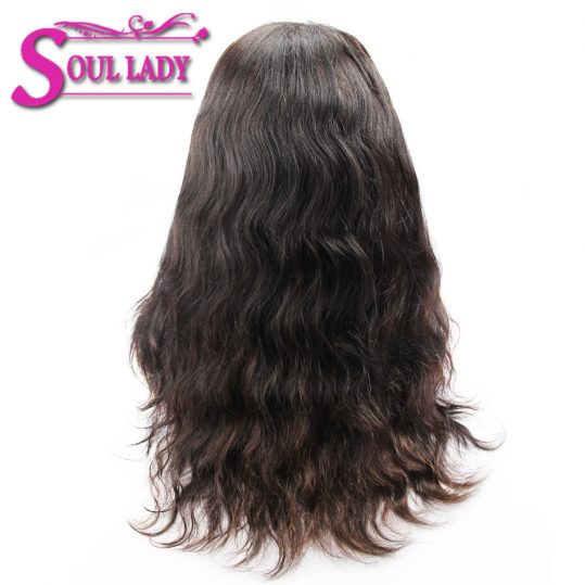 Soul lady 360 Lace Frontal Wigs For Black Women Peruvian Body Wave Remy Hair Pre Plucked Natural Hairline Human Hair Wigs