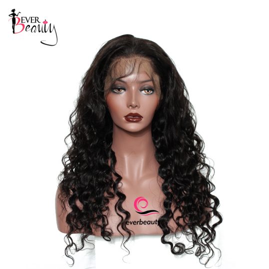 Ever Beauty 360 Lace Frontal Wig 180% Density Remy Brazilian Loose Wave Lace Front Human Hair Wigs For Black Women