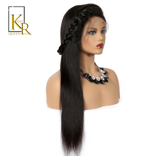 360 Lace Frontal Wig Remy Brazilian Long Straight Human Hair Wigs For Black Women Pre Plucked With Baby Hair King Rosa Queen