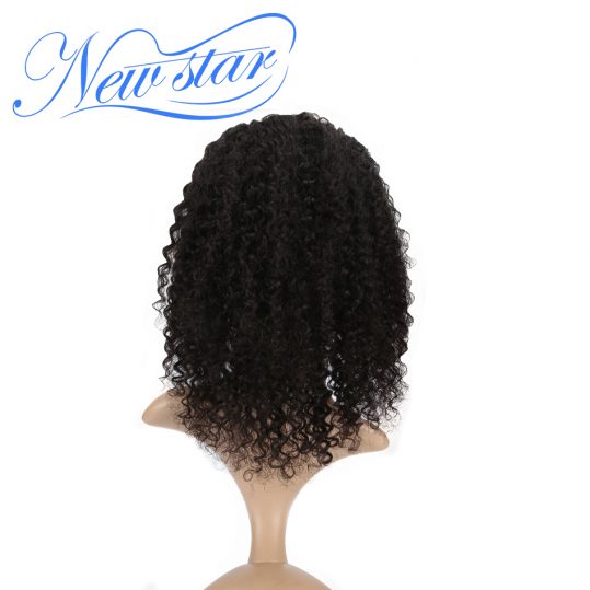 130%Density Deep Curly Glueless 360 Lace Frontal Wigs Pre Plucked Hairline New Star Virgin Human Hair Wig For Black Women
