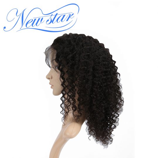 130%Density Deep Curly Glueless 360 Lace Frontal Wigs Pre Plucked Hairline New Star Virgin Human Hair Wig For Black Women