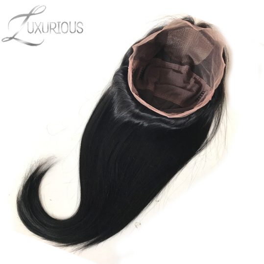 Luxurious 150% Density Silk Base Full Lace Wigs Straight Natural Color Brazilian Remy Human Hair For Black Women