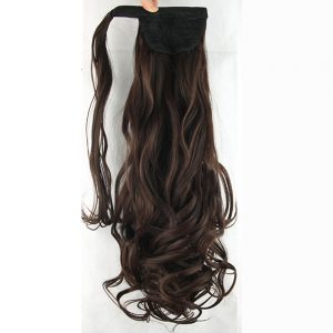 Soowee 10 Colors Synthetic Hair Wavy Clip In Ponytail Hair Extensions Hairpiece Fake Hair Pony Tails Ponytails Hair Pieces