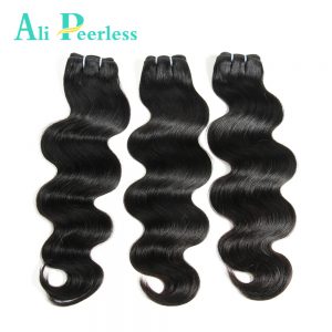 Ali Peerless Hair Brazilian Body Wave Natural Color 10-28 inch 100% virgin Human Hair Weave  Free Shipping One Bundle