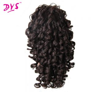 Deyngs 20inch Kinky Curly Claw in Ponytail Hair Extensions Fake Hair Pony Tail Hair Piece Red/Black/Brown Tress 3 Colors